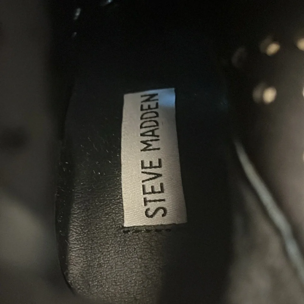 Steve Madden Eden Black Suede Cutout Over‎ the Knee Boots